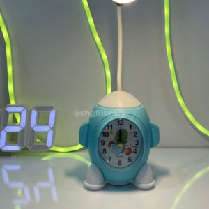 ساعة منبه مع إضاءة على شكل مكوك فضائي