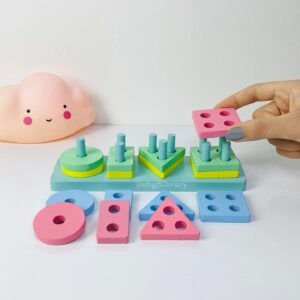 لعبة ترتيب الأشكال الهندسية